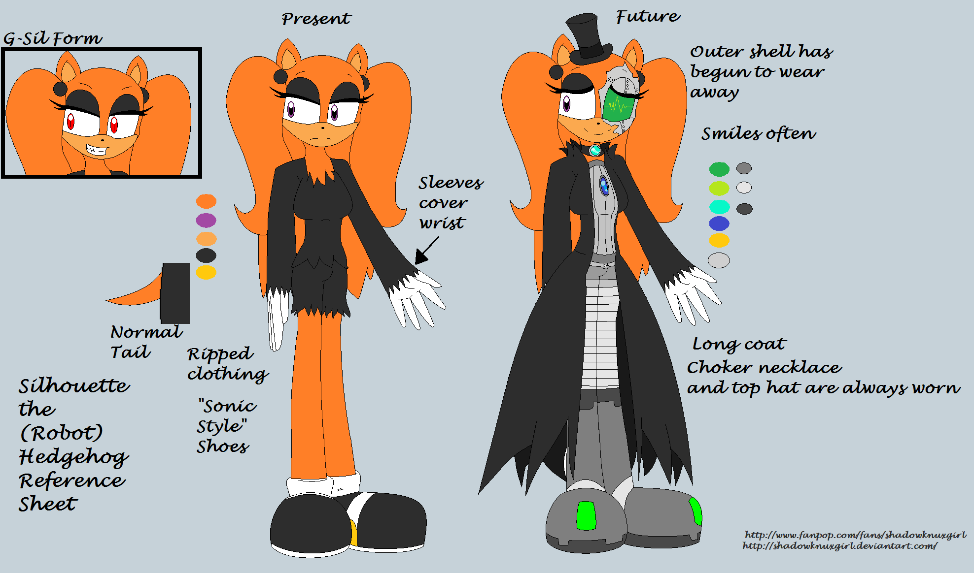 Silhouette reference sheet