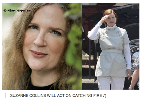  Suzanne Collins will act on 'Catching Fire'!