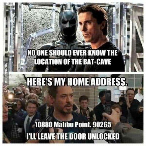  ...and that's why Stark is so much better than Bruce Wayne ♥