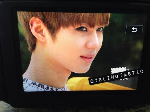  130607 Taemin on the way to muziek Bank for Henry Trap