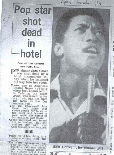  An makala Pertaining To The Murder Of Sam Cooke