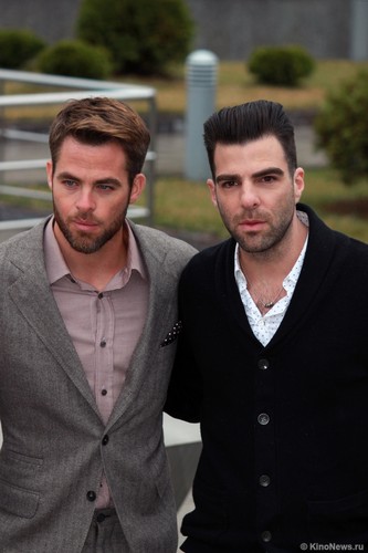  Chris Pine and Zachary Quinto