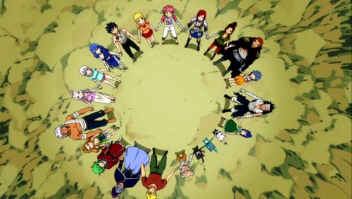 Fairy Tail join hands ❤❤