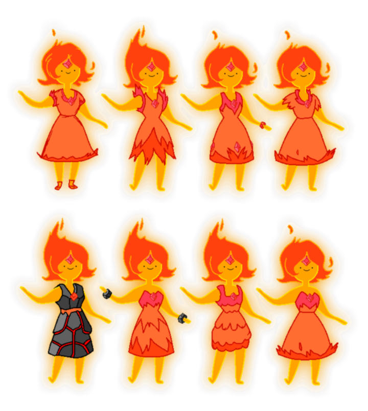 Flame Princess' Dress Designs - voûte of Bones - Adventure Time photo  (34640784) - fanpop - Page 3