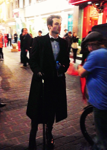 Ian on set of "The Anomaly"