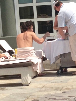  June 8th - Harry par the Pool in Mexico