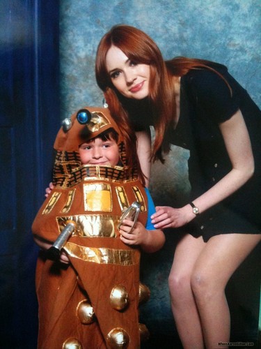 Karen with a little Dalek
