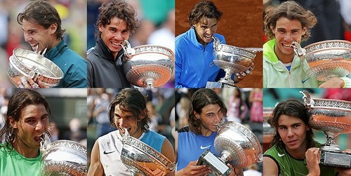 Rafa`s wins at Roland Garros