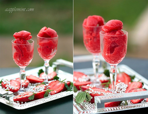 Red Strawberry Sorbet