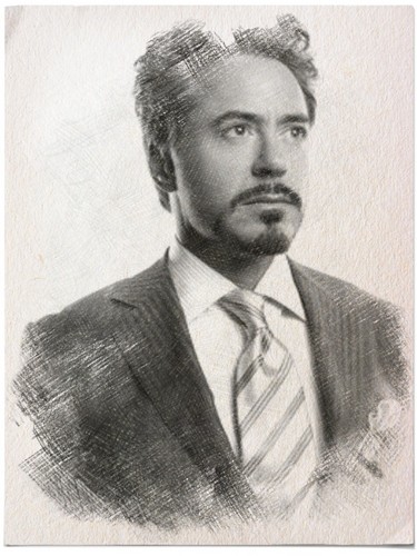  Rob Downey Jr drawing
