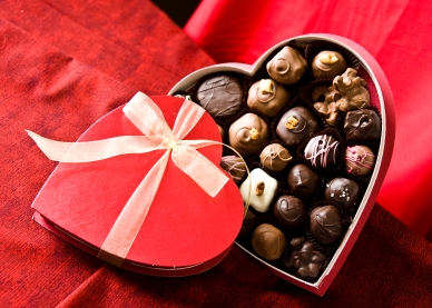  Sweet Brown Chocolate in hati, tengah-tengah box