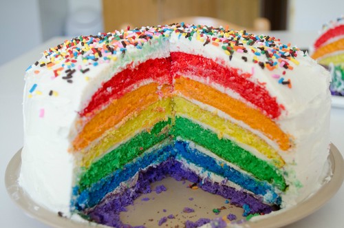  Sweet and Delish радуга Cake