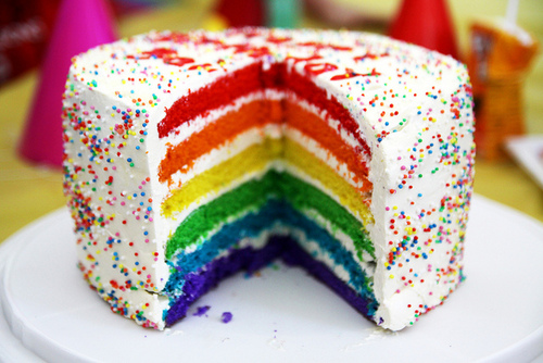  Sweet and Delish радуга Cake