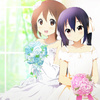 Yui and Azusa in dresses