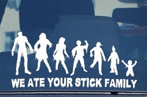 Zombie Stick Family