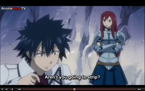  erza and gray moment