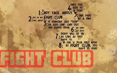  the 8 rules of fight club