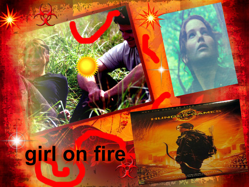  girl on api, kebakaran