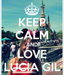  keep calm and love lucia gil