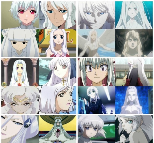 White Haired anime Characters