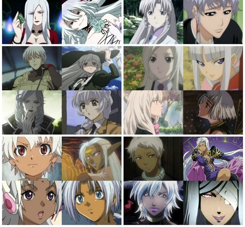  White Haired জীবন্ত Characters