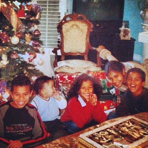  Jaafar with his siblings Randy Jr, Jermajesty, Jaafar, Genevieve and Donte