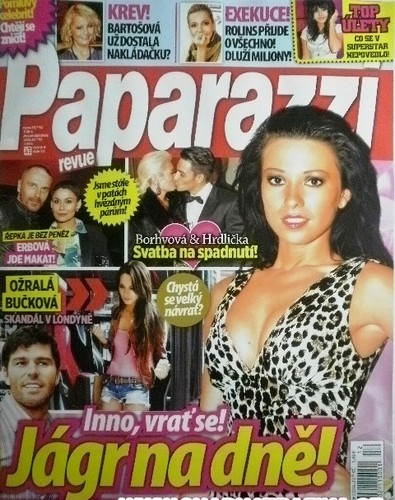  Jagr in tabloid (czech) magazine