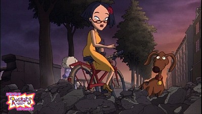  Kira riding a bike