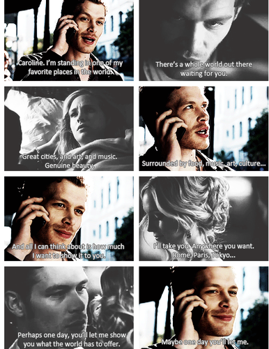  Klaus and Caroline parallels! <3