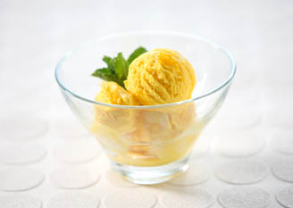  oranje mango-, mango Ice-Cream
