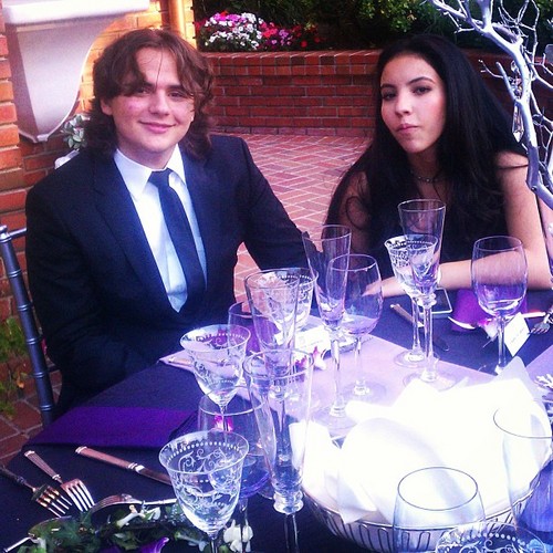  Prince and his girlfriend at the wedding of Taj Jackson
