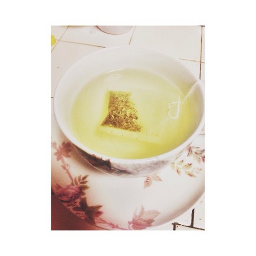 Princeton said in webstagram "  Leave me and my Tea alone ? " :D <3 