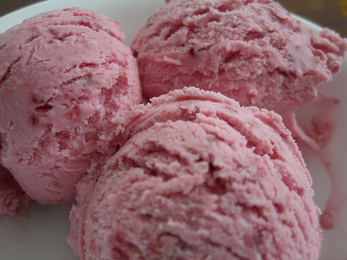  Red frambuesa helado