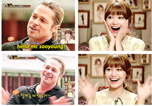  Sooyoung and Brad Pitt