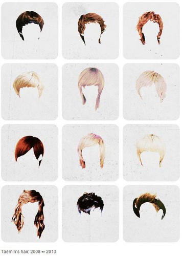  Taemin's Different Hairstyle 2008 - 2013