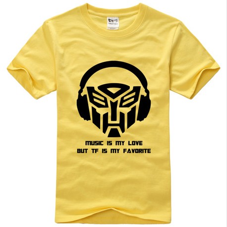 Transformers Music is My love logo short sleeve t shirt