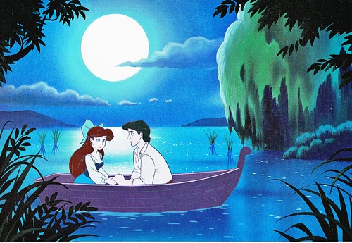 Walt Disney Book Images - Princess Ariel & Prince Eric