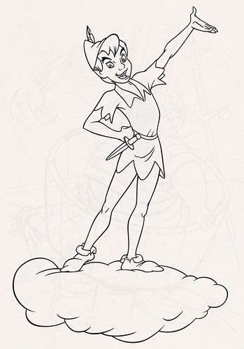  Walt डिज़्नी Coloring Pages - Peter Pan