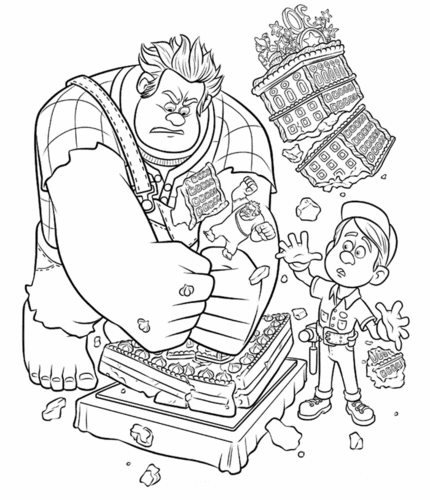 Wreck-It Ralph Coloring Page