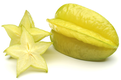 Yellow and Green Starfruit