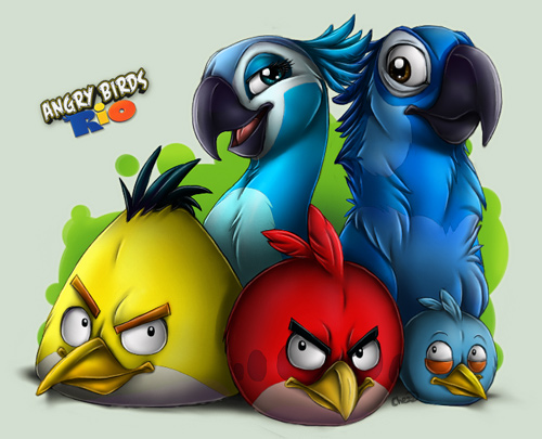  Angry Birds Rio Art