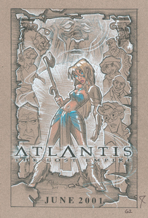  Atlantis The lost Empire Art por John Alvin