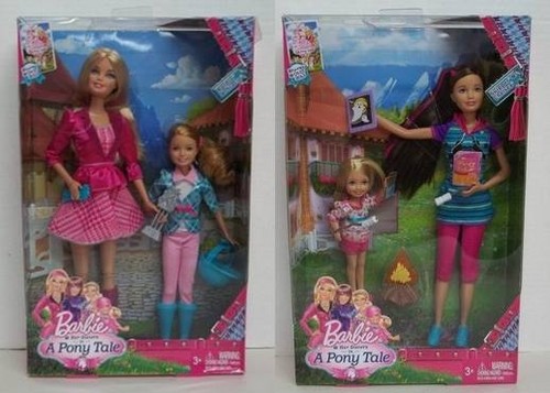  Barbie Her Siter in a parang buriko Tale mga manika