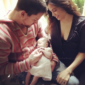  Channing & Jenna with their daughter Everly
