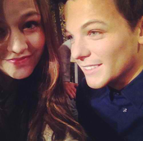 Felicite with Louis' wax figure