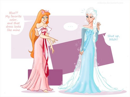 Giselle and Elsa similarities