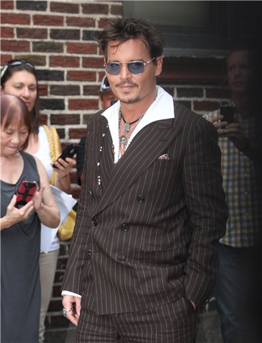 Johnny at Late Show (25/6/2013)