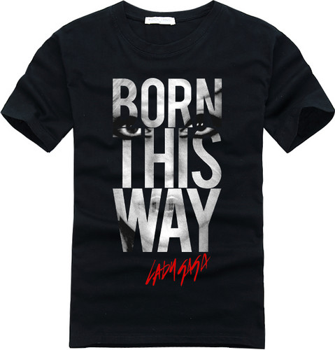 Lady Gaga Born This Way logo t shirt