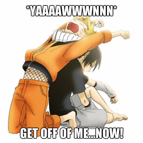 Naruto annoyance of Sasuke