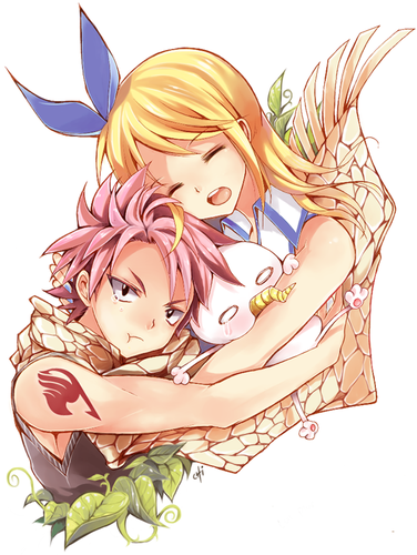  Natsu and Lucy the cute couple